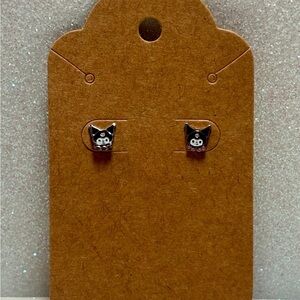 EXCLUSIVE Kuromi Stainless Steel Posts Earrings New Hello Kitty Sanrio